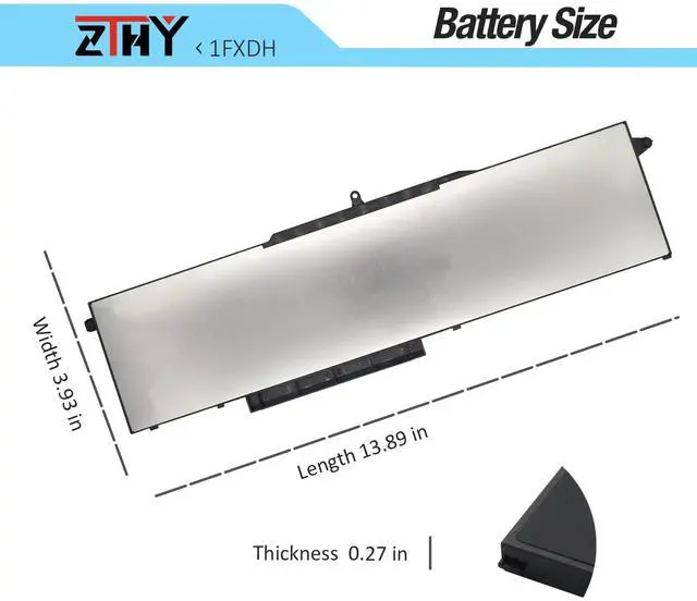 Alt view image 7 of 7 - 1FXDH Laptop Battery Replacement for Dell Precision 3541 3551 Latitude 15 5501 5511 E5501 E5511 Series P80F P80F003 P80F004 01WJT0 1WJT0 0D191G D191G CN-0D191G IFXDH 11.4V 8071mAh 97Wh 6-Cell