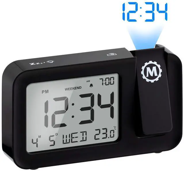 Alt view image 2 of 7 - Projection Clock with Large Display and Backlight