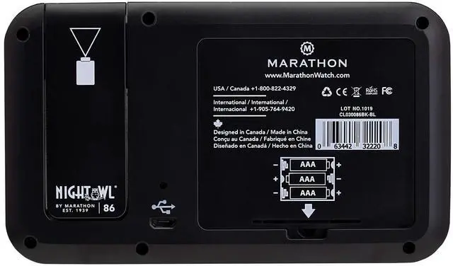 Alt view image 6 of 7 - Projection Clock with Large Display and Backlight