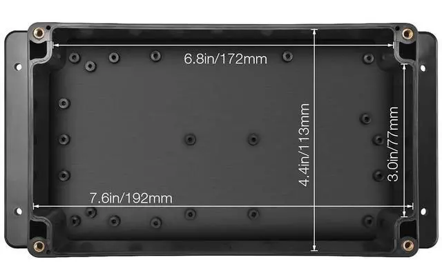 Alt view image 6 of 7 - IP65 Plastic Project Box ABS Waterproof Electronic Enclosure Junction Box with Fixed Ear 7.8" x 4.7" x 3"
