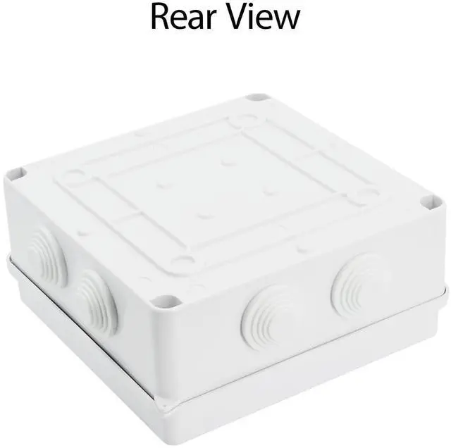 Alt view image 7 of 7 - ABS Plastic Dustproof Waterproof IP65 Junction Box Universal Electrical Project Enclosure White 5.9 x 5.9 x 2.8 inch (150 x 150 x 70 mm)