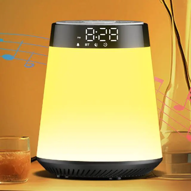 Main image of Sunrise Alarm Clock with Wake Up Light & White Noise Machine - 21 Soothing Sounds, 12 Color Dimmable Night Lights, Bluetooth Speaker, Digital Clock for Heavy Sleepers Adults/Kids