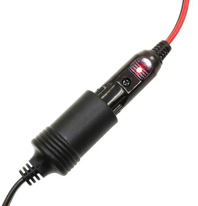 Alt view image 7 of 7 - 12V Cigarette Lighter Extension Cord 12FT -Car Charger Cigar Lighter Male Plug to Female Socket 16AWG Heavy Duty Extension Cable with LED Lights Extender for Air Compressor Pump and Tire Inflator 15A
