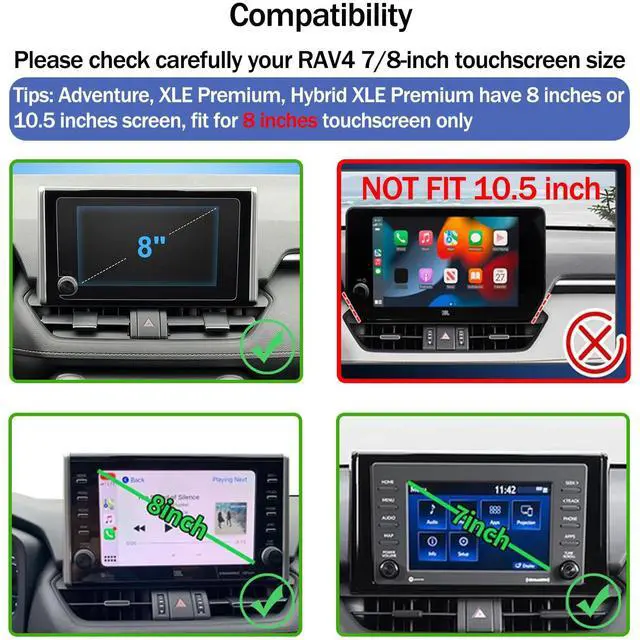 Alt view image 3 of 7 - Car Phone Holder for Toyota RAV4 2025 2019-2024 7/8-Inch Screen, Cell Phone Mount Compatible with MagSafe