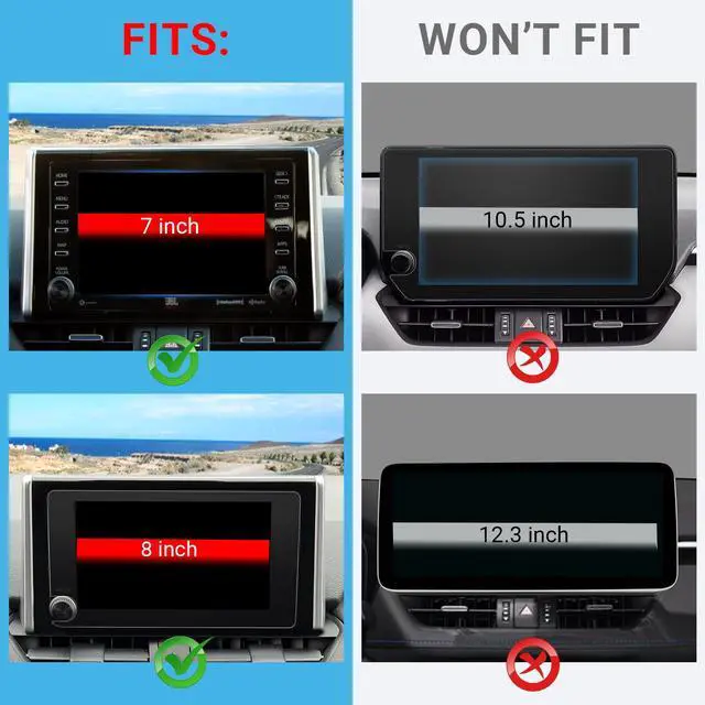 Alt view image 3 of 6 - Car Phone Holder for 2019-2025 Toyota RAV4 Accessories, 360° Rotation, Compatible with MagSafe 25 Pieces of N52 Super Strong Magnets(for 7/8-inch Screen only)