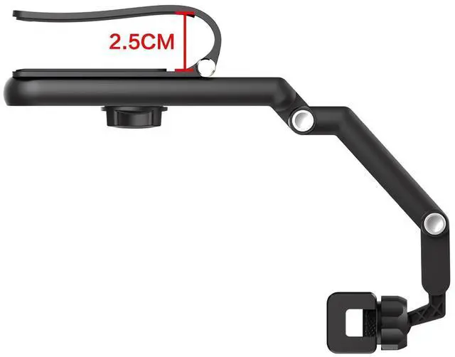 Alt view image 5 of 7 - Rotatable and Retractable Car Phone Holder - 1080 Multifunction Sun Visor Universal 360 Rotating Cell Phone Holder Mobile Mount for Vehicle Rear View Mirror