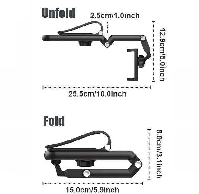 Alt view image 7 of 7 - Rotatable and Retractable Car Phone Holder - 1080 Multifunction Sun Visor Universal 360 Rotating Cell Phone Holder Mobile Mount for Vehicle Rear View Mirror