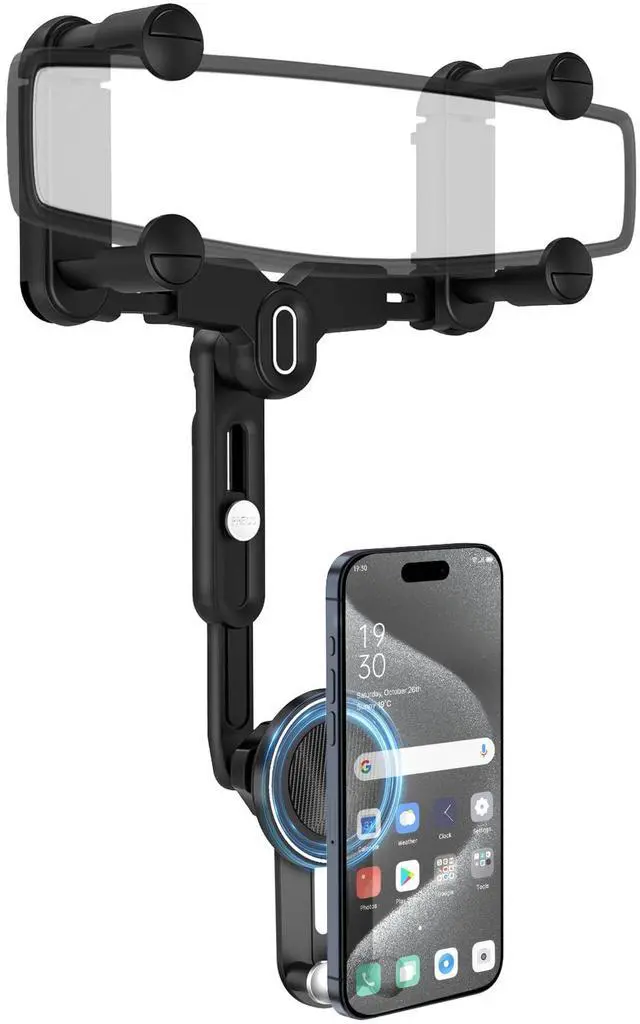 Main image of for Magsafe Car Mount, Rear View Mirror Phone Holder, Magnetic Phone Holder for Car Compatible with iPhone 16/15/14/13/12 Series and All Phones with Magsafe Case or Metal Ring