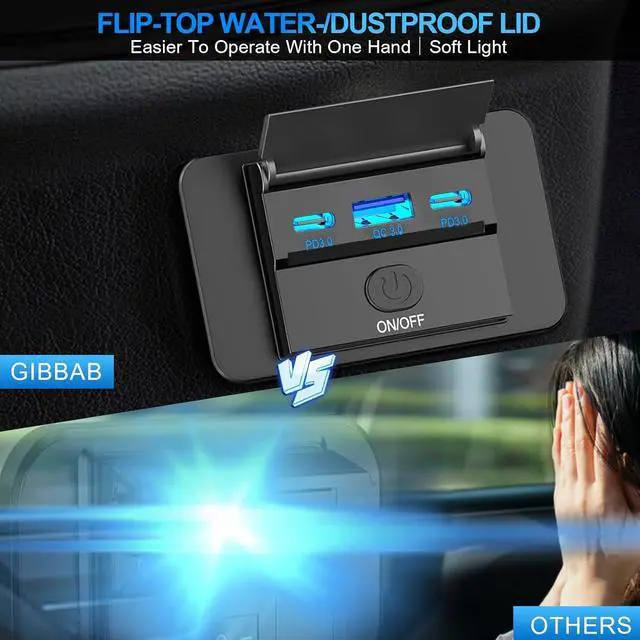 Alt view image 7 of 7 - 4PCS 3 Ports 12V RV USB Outlet 90W, Dual PD3.0 Type-C Quick Charge 72W & USB QC3.0 18W Panel Wall Mount, Automotive Car USB Socket Charger Adapter for RV Marine Boat Bus ATV Motorcycle Truck