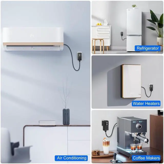 Alt view image 4 of 7 - Auto-Monitoring GFCI Replacement Plug Assembly, Auto Reset 15 Amp 3 Wires 3 Prongs,Waterproof, Ground Fault Circuit Interrupter for Air Conditioner, Pressure Washer, Ovens, Hot Tub.ETL Listed,Black