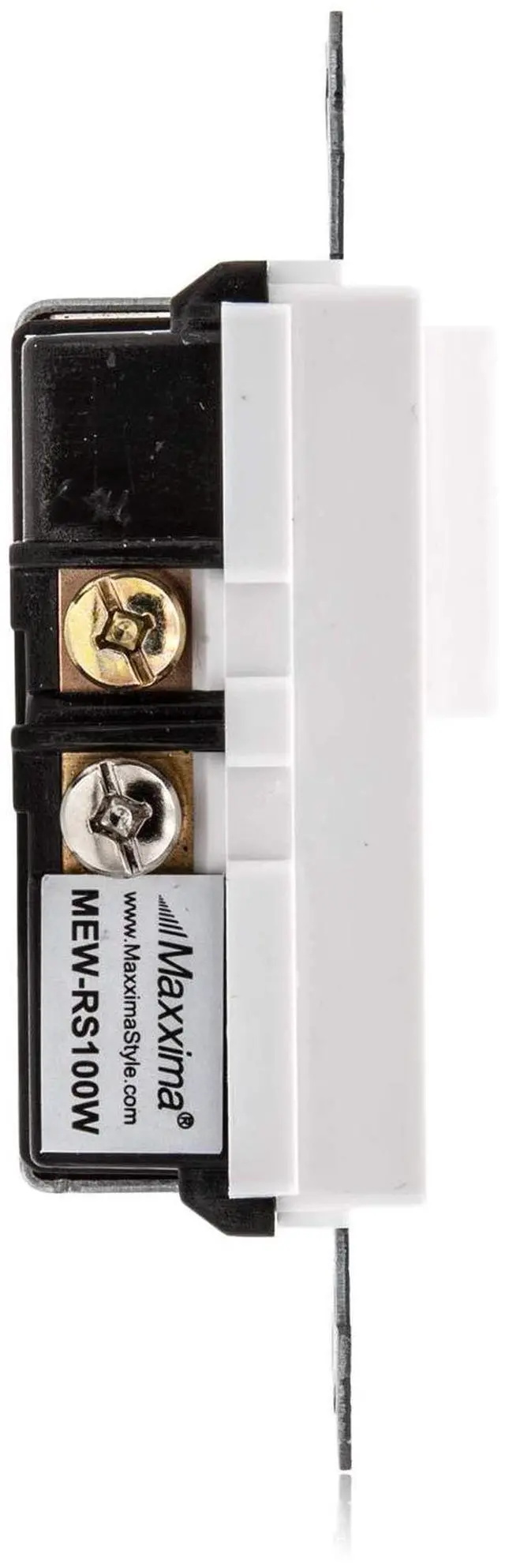 Alt view image 5 of 6 - Combination Rocker Light Switch and Outlet - Single Pole White Decor Combo Style Receptacle, Wall Plates Included, UL Listed, 15A / 120V AC - 2 Pack