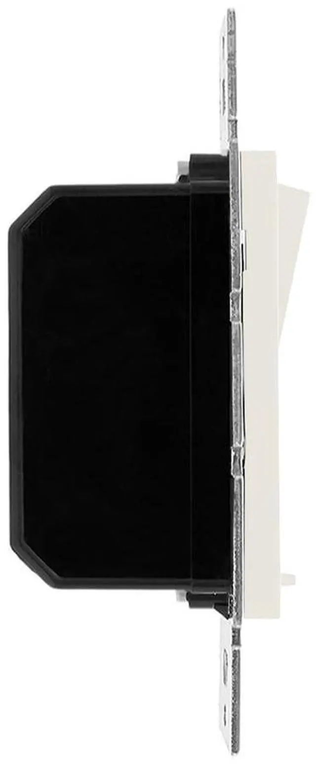 Alt view image 7 of 7 - LED Slide Dimmer Rocker Switch - 3-Way/Single Pole Compatible, Decorative Electrical Light Switch, 600 Watt Max, LED Compatible for Indoor Home Use, Wall Plate Cover Included - Almond