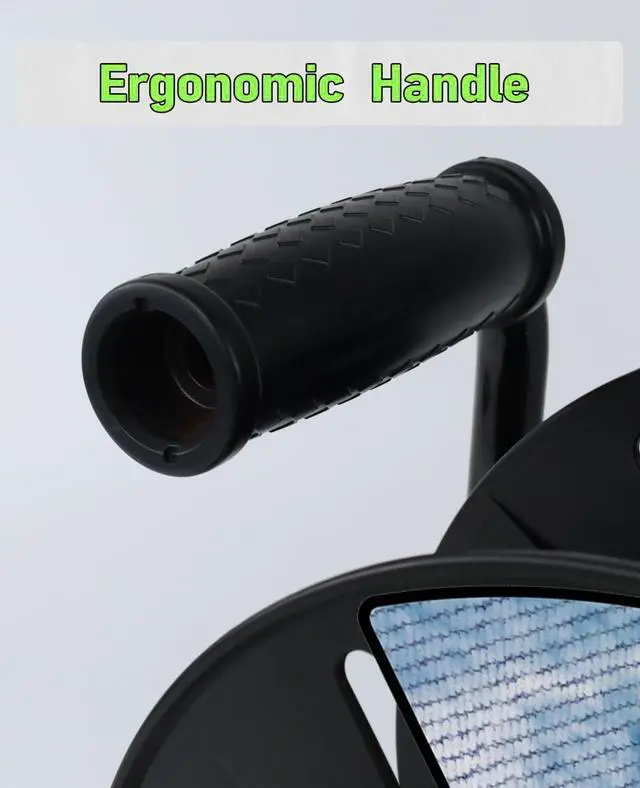 Alt view image 6 of 7 - Extension Cord Storage Reel, Retractable Heavy Duty Open Cord Reel for 12/3,14/3,16/3 Gauge Extension Cord, Portable Empty Hand Wind Power Cord Roller Holder with 4-Grounded Outlets