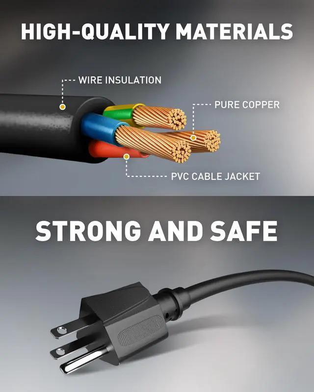 Alt view image 6 of 7 - Extension Cord Reel with 25 FT Power Cord, Hand Wind Retractable, 16/3 AWG SJTW, 4 Grounded Outlets, 13 Amp Circuit Breaker, Yellow, Black