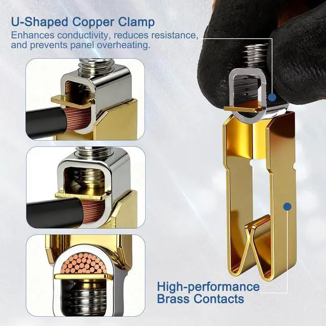 Alt view image 4 of 7 - 50 Amp EV/RV Power Outlet Box, Extra Heavy Duty EV-Grade 14-50R Receptacle, NEMA 3R Enclosed Lockable Weatherproof Outdoor Metal Box, EV Charger, 3-Pole, 4-Wire, ETL Listed