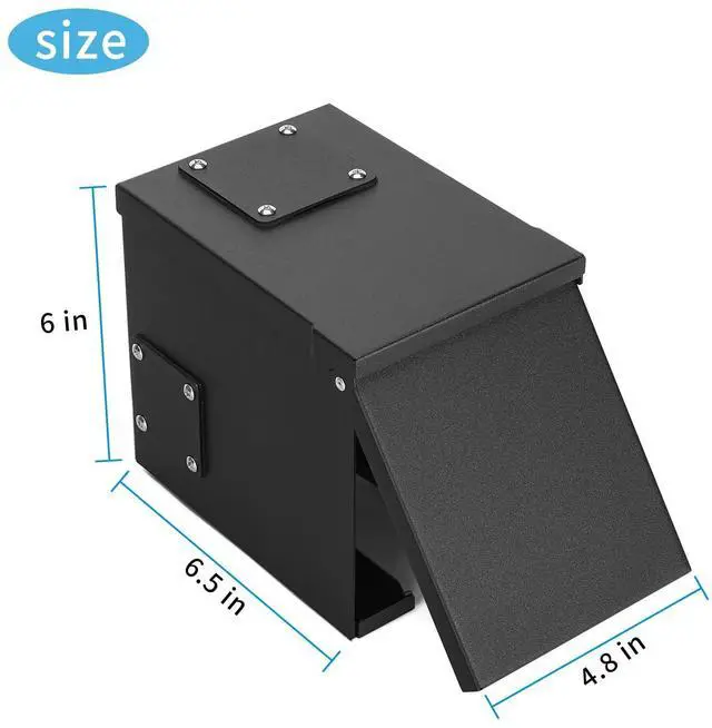 Alt view image 6 of 7 - 50 Amp RV Power Outlet Box, 125/250 Volt NEMA 14-50R RV Receptacle, Enclosed Weatherproof Lockable Outdoor Electrical Panel Outlet for RV Camper Travel Trailer Electric Car