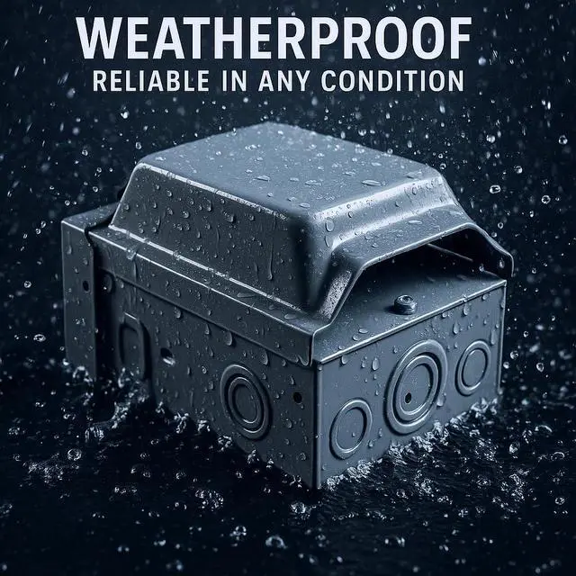 Alt view image 5 of 7 - 50 Amp NEMA 14-50R Power Outlet Box 125/250 Volt, Heavy Duty Lockable Weatherproof Outdoor Electrical Panel, Outdoor Receptacle for EV RV Generator Camper Motorhome, ETL Listed, HDS2-003