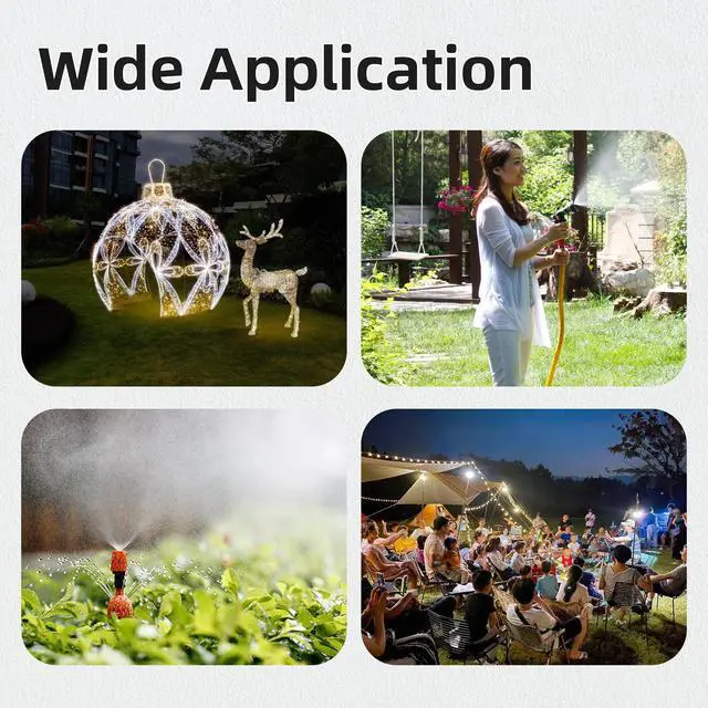 Alt view image 6 of 6 - 9x5x4.3 Outdoor Extension Cord Cover for Outside Waterproof Outdoor Electrical Box Outlet Plug Cover Cord Protector Plastic Connection Box for Power Strip Lights Pump Controllers