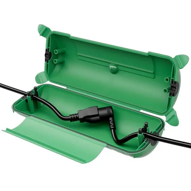 Main image of Extension Cord Safety Cover, IP44 Waterproof Connection Box, Weatherproof Electrical Enclosure Seal to Protect Outdoor Outlet, Plug, Holiday Decoration Light, Fountain, Power Tool, Green