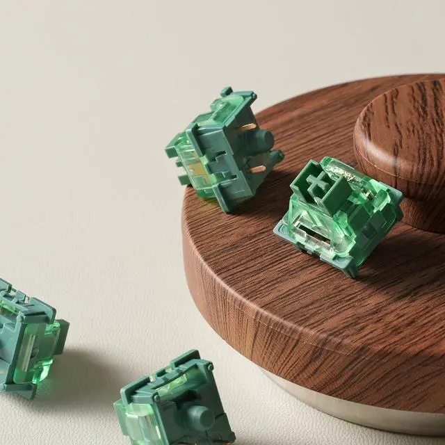 Alt view image 5 of 7 - V3 Matcha Green Pro Keyboard Switch with Dustproof Stem for Mechanical Gaming Keyboard, 50gf Actuation Force Linear Switches Pre-Lubed Switch (45 pcs)