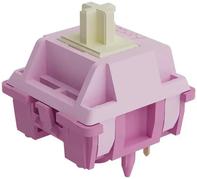 Main image of V3 Creamy Purple Pro Keyboard Switch for Mechanical Gaming Keyboard, 5-Pin 30gf Tactile Switches Pre-Lubed Key switches(45pcs)