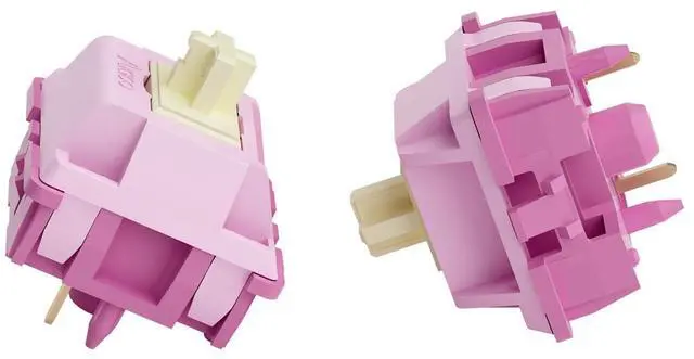 Alt view image 4 of 7 - V3 Creamy Purple Pro Keyboard Switch for Mechanical Gaming Keyboard, 5-Pin 30gf Tactile Switches Pre-Lubed Key switches(45pcs)