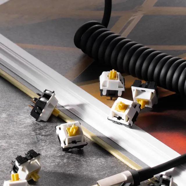 Alt view image 6 of 6 - V3 Penguin Tactile Silent Keyboard Switch for Mechanical Gaming Keyboard, 5-Pin 50gf Quiet Pre-Lubed Switches with Standard MX Structure (45pcs)