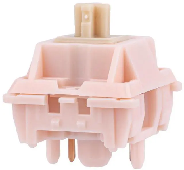 Alt view image 7 of 7 - Nude Rosa 39gf Silent Gaming Keyboard Switches, 21mm Spring, 5-Pin Pre-Lubed Switch, 35 PCS, with PC Case, UPE Stem, Compatible with MX Keycaps for Mechanical Keyboard (Nude Rosa)