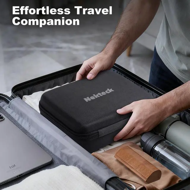 Alt view image 7 of 7 - Nekteck Massage Gun Deep Tissue - 12mm Amplitude, 30 Speeds, Full-Body Muscle Relaxation Device with 5-Head for Pain Relief, Quiet USB-C Rechargeable Percussion Muscle Massager for Home Office Travel