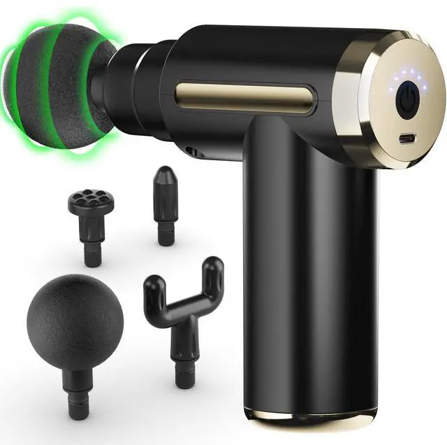 Main image of cotsoco Massage Gun Deep Tissue for Pain Relief with 4 Massage Heads & 6 Speeds, Electric Mini Handheld Body Massager for Any Pain Relief, Best Gifts for Dad and Mom