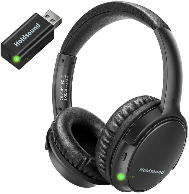 Main image of BKM300 Wireless TV Headphones with Bluetooth USB Transmitter, Simple Operation, 165ft (50m) Wireless Range, No Static & No Delay