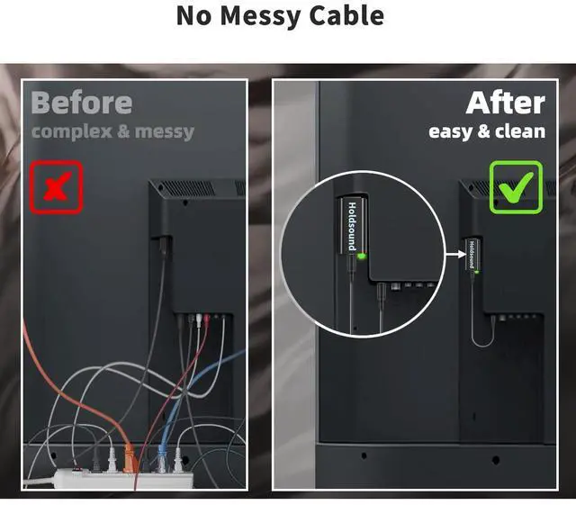 Alt view image 4 of 7 - BKM300 Wireless TV Headphones with Bluetooth USB Transmitter, Simple Operation, 165ft (50m) Wireless Range, No Static & No Delay