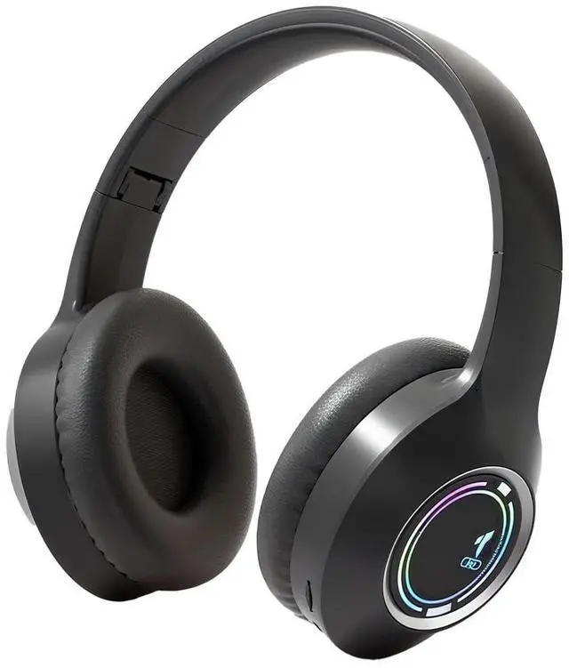 Alt view image 2 of 7 - Bluetooth Headphones Over Ear,Wireless Headphones Low Latency, Hands-Free Calls, Noise Reduction Headphones Deep Bass, HiFi Stereo Foldable Headset for Sports Travel Cellphone Tablet Office