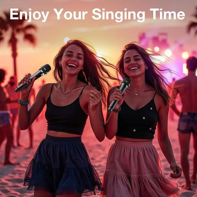 Alt view image 2 of 7 - Wireless Microphone,Professional Dual Handheld Cordless Dynamic Mic System with Rechargeable Receiver,Karaoke Microphone Set for Singing, Karaoke, Wedding, DJ, Party, Speech,Church,Class Use,PA System