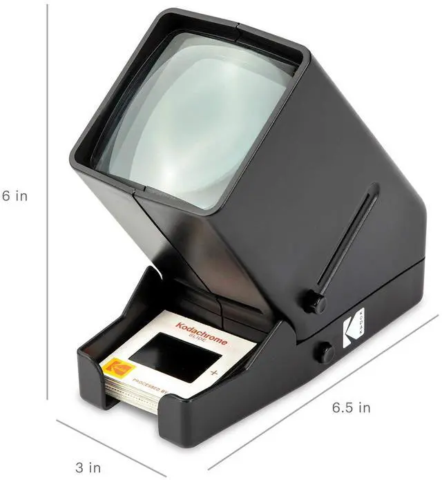 Alt view image 7 of 7 - 35mm Slide and Film Viewer - Battery Operation, 3X Magnification, LED Lighted Viewing for 35mm Slides & Film Negatives