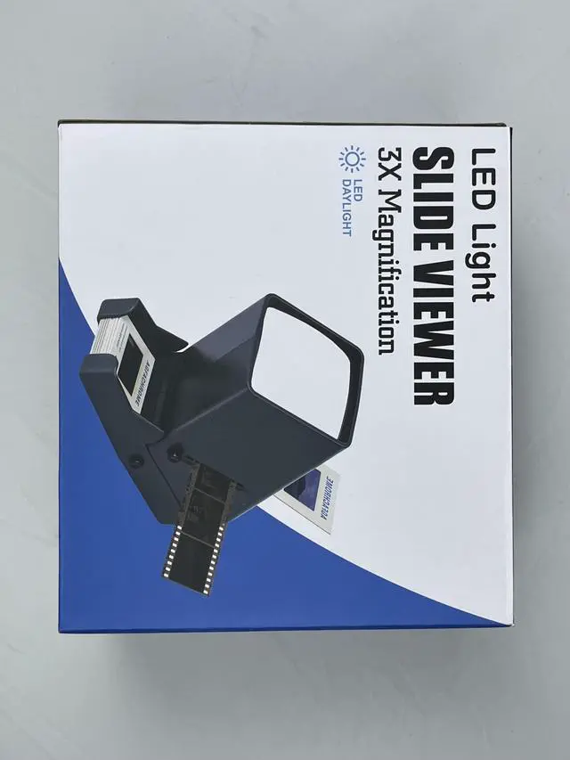 Alt view image 7 of 7 - 35mm Slide and Film Viewer, Negative Scanner, Desk Top LED Lighted Illuminated Viewing, 3X Magnification, USB Powered