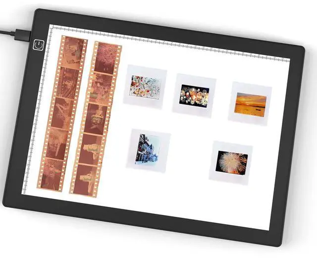 Main image of Slide Viewer Light Box 5600K 12x8 Ultra-Thin Adjustable Brightness Backlight for Slides and Film Negative Scanning