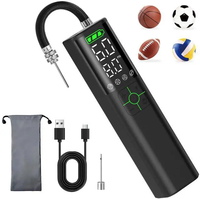 Main image of Z10 Electric Ball Pump for Sport Ball,2000mAh 15 PSI Portable Automatic Air Pump Fast Ball Inflator with 2 Needles,Precise Pressure Gauge for Basketball Football Volleyball Soccer