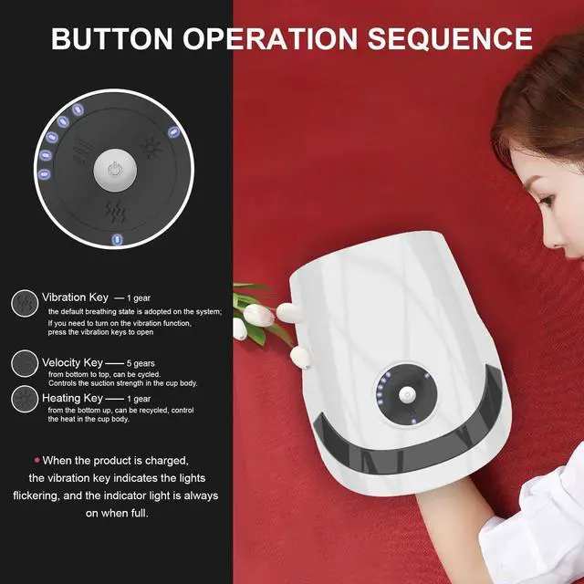 Alt view image 3 of 6 - Hand Massager with Compression & Heating,Valentines Day Gifts for Her Him,Electric Hand Massager for Arthritis and Carpal Tunnel,Gifts for Women Men Her Him(White)