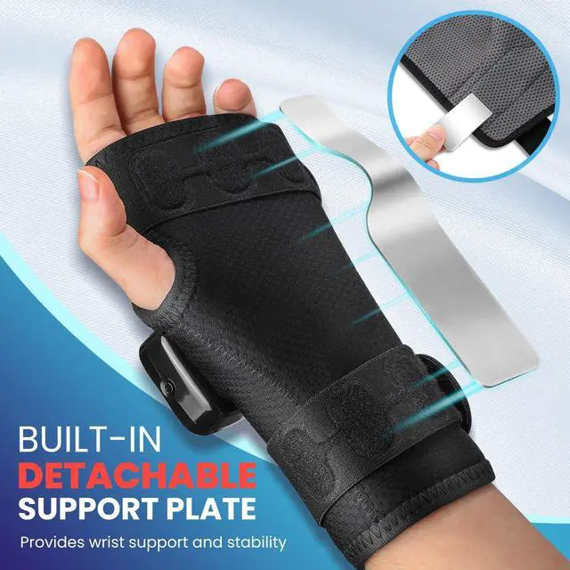 Alt view image 7 of 7 - Cordless Wrist Heating Pad for Arthritis and Carpal Tunnel Relief, Hand Heating Pad Heated Wrist Brace for Left Hand - Gifts for Women Men