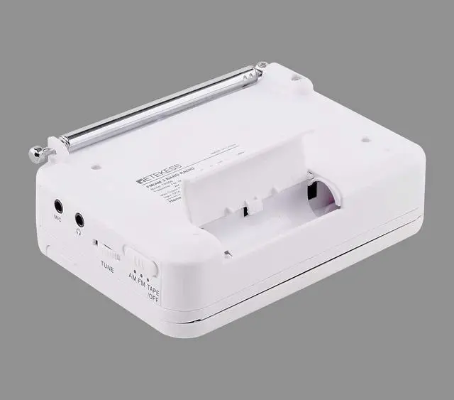 Alt view image 6 of 7 - TR606 Cassette Tape Player, Cassette Player Recorder, Built-in Speaker, AUX/Microphone Jack, Support AUX Line in Record, AM FM Radio, Powered by DC or AA Battery (White)