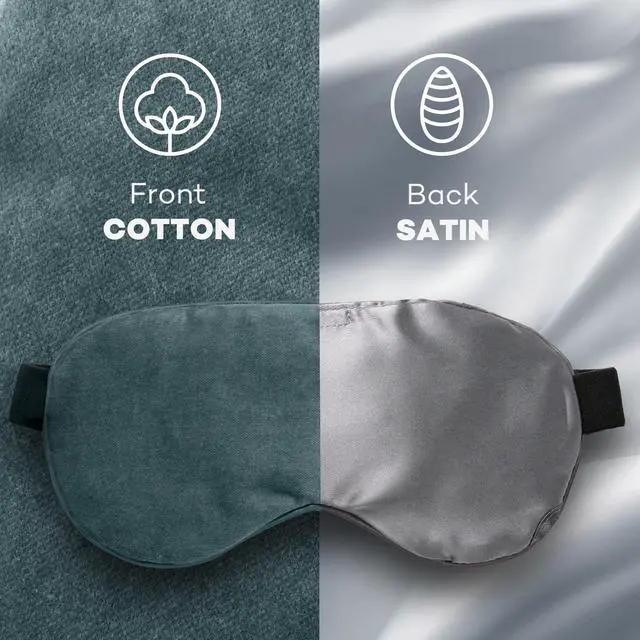 Alt view image 7 of 7 - Heated Eye Mask, Warm Eye Compress Mask, USB Electric Eye Heating Pad with Temperature & Timer Control, Dry Eye Mask for Dry Eyes Blepharitis Sinus Migraine Stye MGD Puffiness Gray