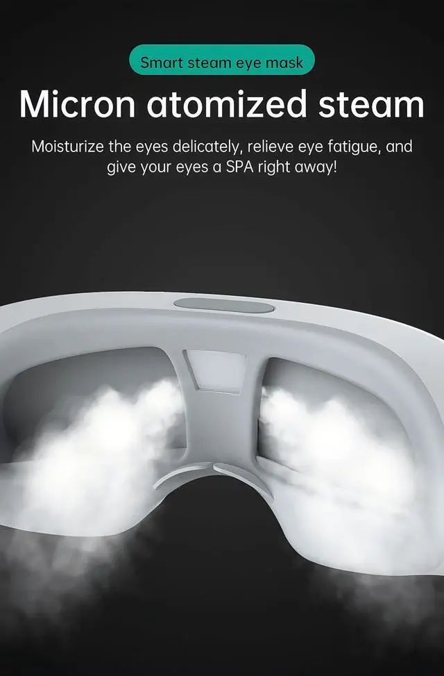 Alt view image 4 of 7 - Eye Steamer for Dry Eye, Steam Therapy Mask 2 Levels, Adjustable Steam Eye Massager with Heat, Smart Hot & Cold Nano Mist Eye Moisturizing, Gifts for Women Men Mom Dad