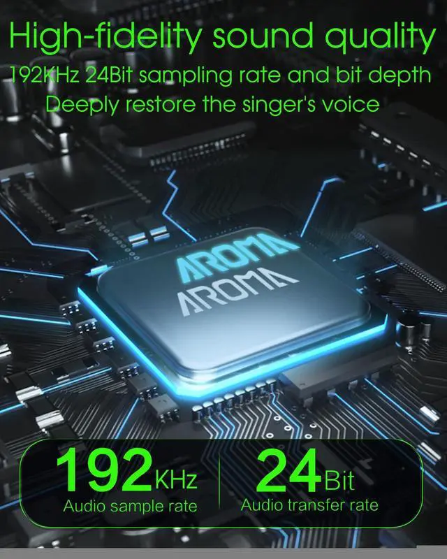 Alt view image 3 of 7 - Aroma Wireless XLR Transmitter and Receiver, Professional UHF Wireless Microphone System for Stable Transmission, 7-Channel, 130ft Range, Wireless Mic Adapter for Dynamic Mics/PA/Mixer(ARC2)