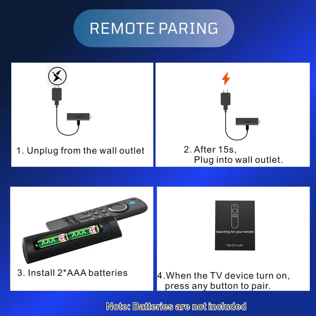 Alt view image 7 of 7 - Replacement for Fire Stick Remote, Fire TV Stick Remote Select/Plus/Max/HD | Universal, Alexa Voice Control, Youtube Button, Amazon FireStick, Cube, Easy Pairing