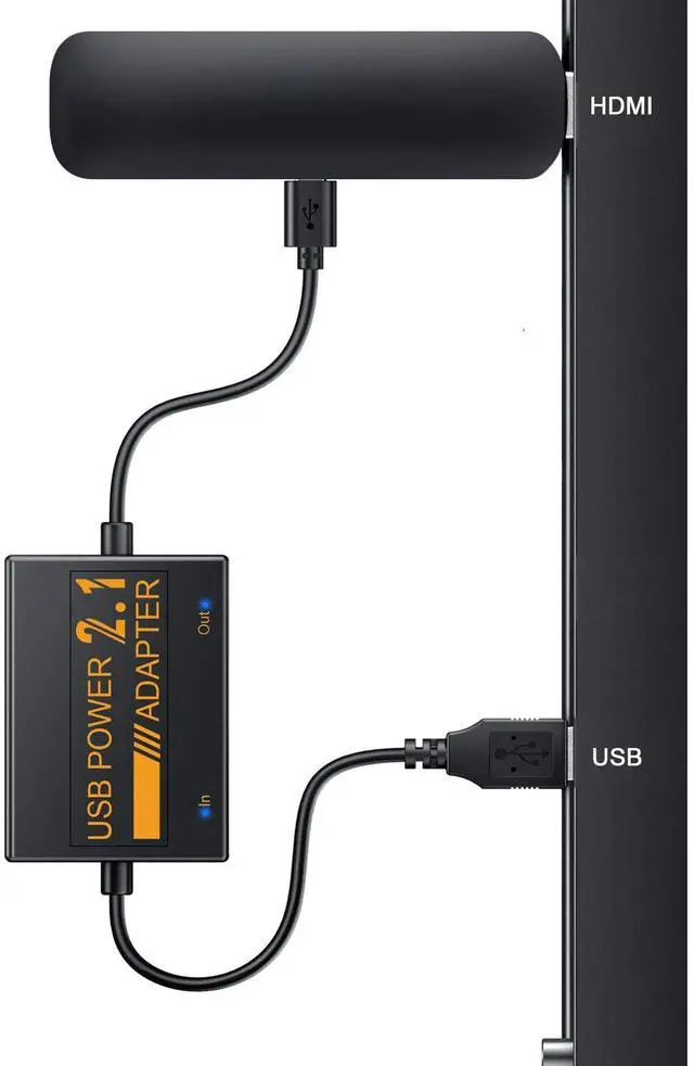 Main image of USB Power Cable Adapter for Fire TV Stick, Powers Streaming TV Sticks Directly from TV's USB Port, 5V/2.1A for FireStick 4K/4K Max, Eliminates AC Adapter Dependency and Declutters Wires