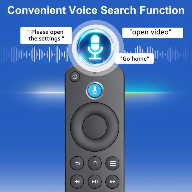 Alt view image 4 of 7 - Voice Remote Replacement for Fire TV Stick, Cube & Amazon Fire TVs | One-Touch Access to Your Favorites Voice Remote with NFLX, Dis+, Hulu & Video Shortcut Keys for Fire TV Stick/Cube