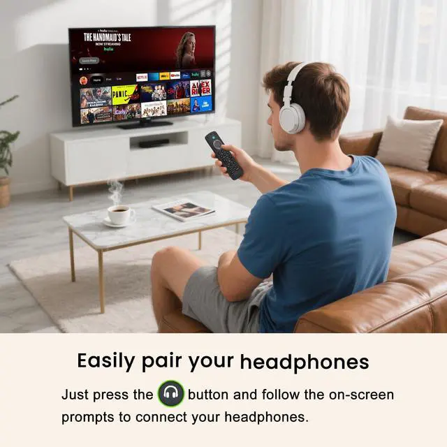 Alt view image 5 of 7 - Voice Remote Pro with Backlit Button, Replacement for Fire Smart-TV-Stick, TV Cube, Compatible with Insignia/Toshiba/Omni/Pioneer Fire Smart TVs, with Remote Finder, Tv Controls