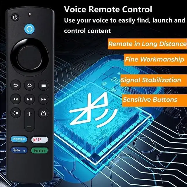 Alt view image 4 of 7 - Amazon Fire Stick Remote Replacement Control Fit for Fire Stick 2nd Gen, 3rd Gen, Lite, 4K,4K MAX Fire Cube (1st Gen, 2nd Gen, 3nd Gen), Fire (3rd Gen PendantDesign) 3nd 7.22