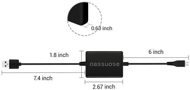 Alt view image 6 of 7 - USB Power Cable Adapter for Fire TV Stick,Powers Streaming TV Sticks Directly from T V USB Port(Eliminates AC Adapter and Very Long Power Cable)